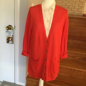 NWT LINEN BLEND J JILL CARDIGAN